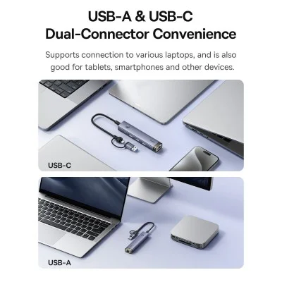 Baseus UltraJoy 4-Port HUB AIR &ndash; Space Grey